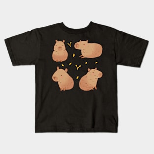 Cute capybaras illustration Kids T-Shirt